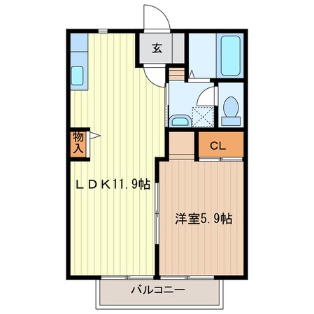 菊川駅 バス17分  平田本町下車：停歩19分 1階の物件間取画像